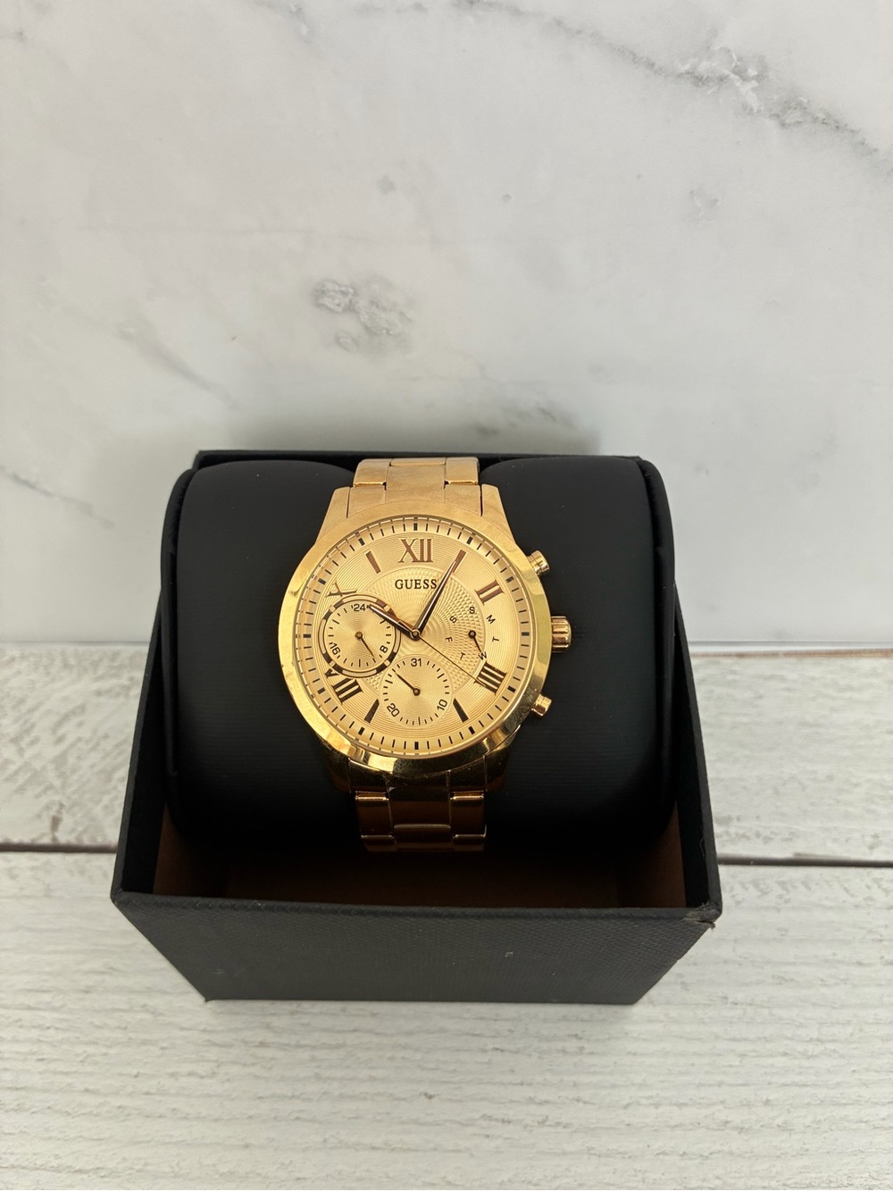 Women Gold Tone Watch Large